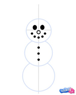 Como desenhar um boneco de neve