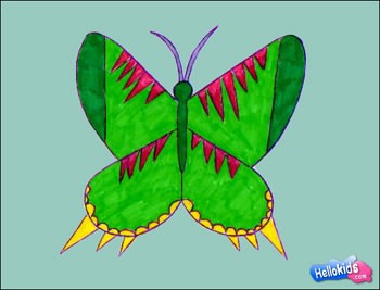 COMO DESENHAR UMA BORBOLETA  HOW TO DRAW A BUTTERFLY 