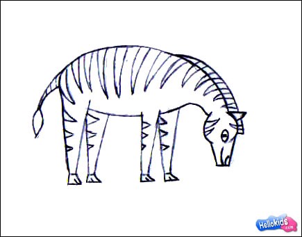 Como desenhar uma zebra