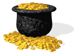 GIF animado de um chapél com ouro