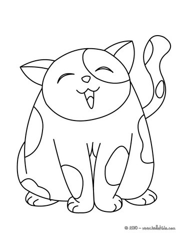 Gato gordinho Kawaii para colorir by PoccnnIndustriesPT on DeviantArt