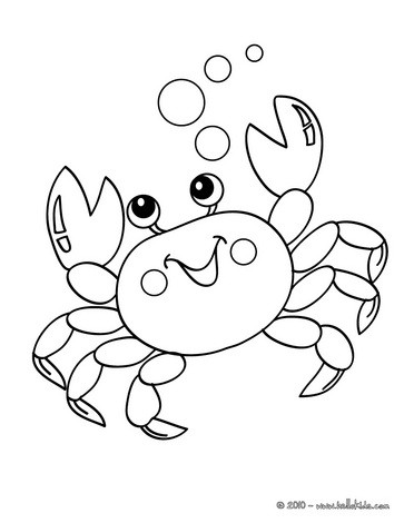 Caranguejo animal remendado prática desenhar desenho animado rabisco anime  kawaii página para colorir ilustração fofa