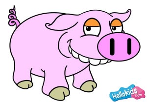Como desenhar um porco