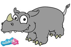 Como desenhar um rinoceronte