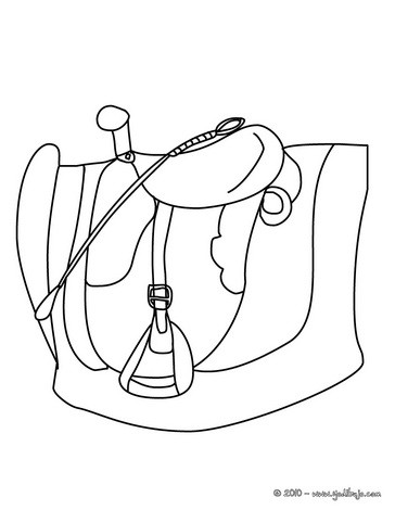 Desenhos para colorir de cavalo e cavalo de sela - Desenhos para colorir  gratuitos para imprimir