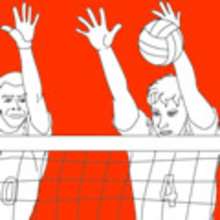 Desenhos de VÔLEI para colorir