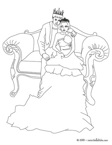 Desenho de Príncipe e princesa para Colorir - Colorir.com