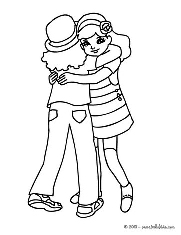 Como desenhar uma garota abraçando a melhor amiga