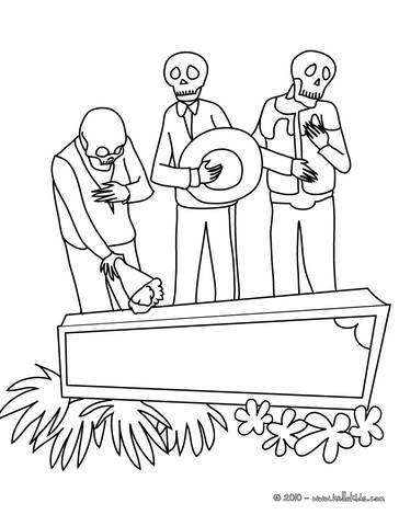 Desenhos De Dia dos Mortos para Colorir Para Colorir