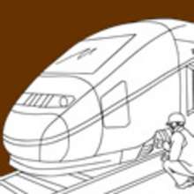 Desenhos de TRENS para colorir