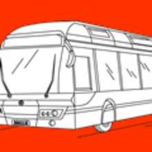 Páginas para colorir ÔNIBUS