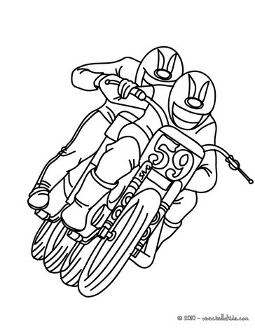 Desenhos para colorir de desenho de praticantes de motocross para