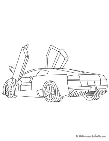 Desenhos para colorir de desenho para colorir de uma lamborghini murcielago  