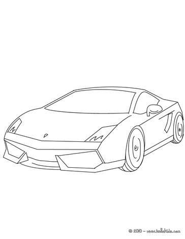 Lamborghini on Para Colorir   Desenho De Uma Lamborghini Gallardo Para Colorir