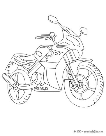 Desenhos de Moto para colorir - Bora Colorir