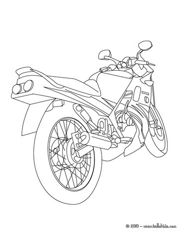 Desenhos para colorir de desenho de uma moto esportiva para colorir online  