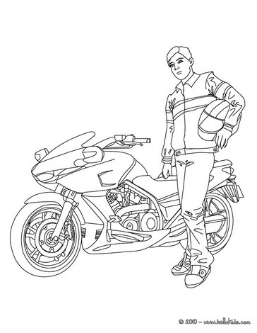 Desenhos para colorir de Motos