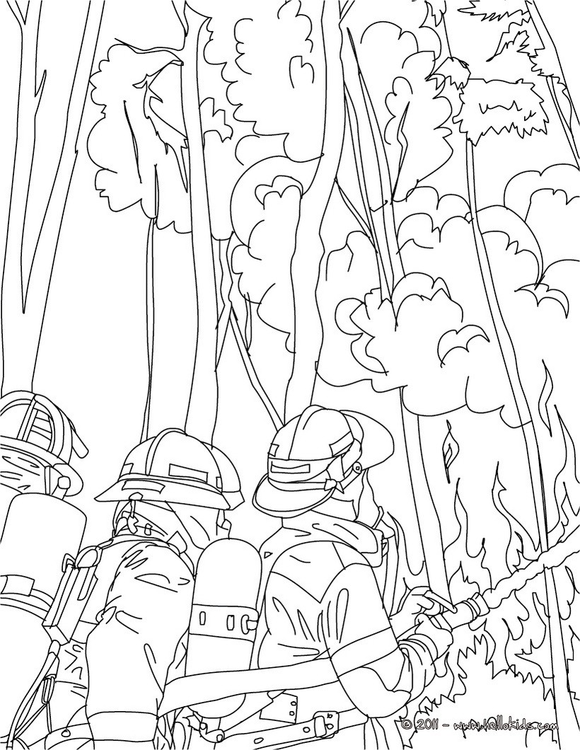 Bombeiro Corajoso Lutando Fogo, Livro De Coloração, Ilustração Engraçada  Ilustração do Vetor - Ilustração de bravo, desenho: 160744036