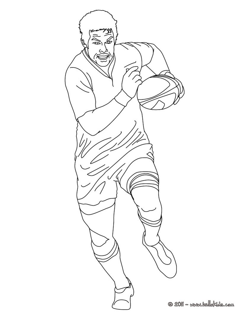 Desenhos Para Colorir De Desenho Do Jogador De Rugby Richard Mc Caw Para Colorir 2420