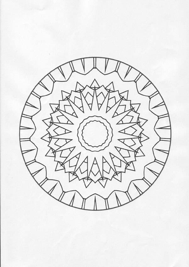 Desenhos para colorir de mandala de flores e buzios para colorir  