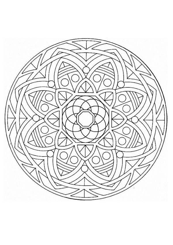 Desenho de Mandala 44 para Colorir - Colorir.com