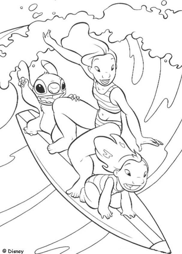 Desenhos de Lilo e Stitch para colorir - Páginas para impressão grátis