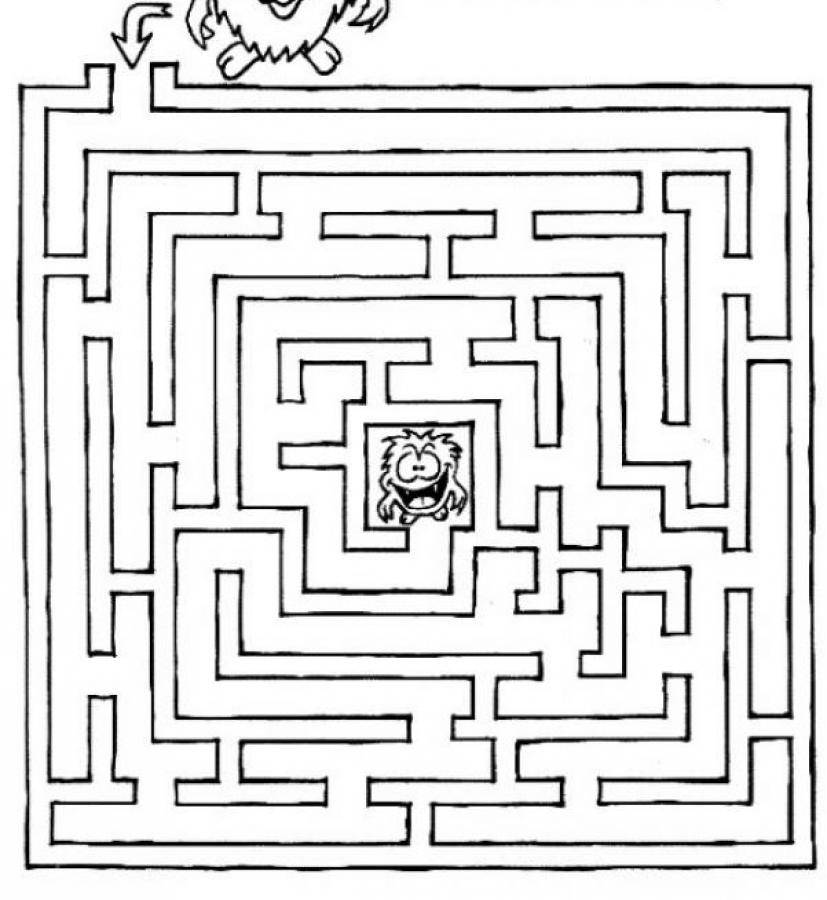 Encontre o caminho certo para este labirinto fácil