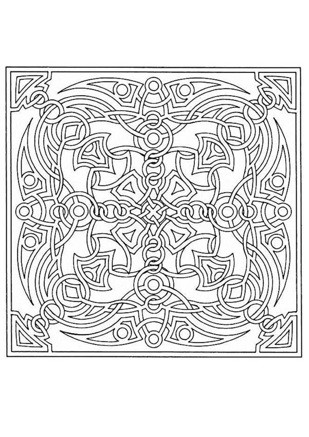 Desenhos para colorir de mandala de flores e buzios para colorir  