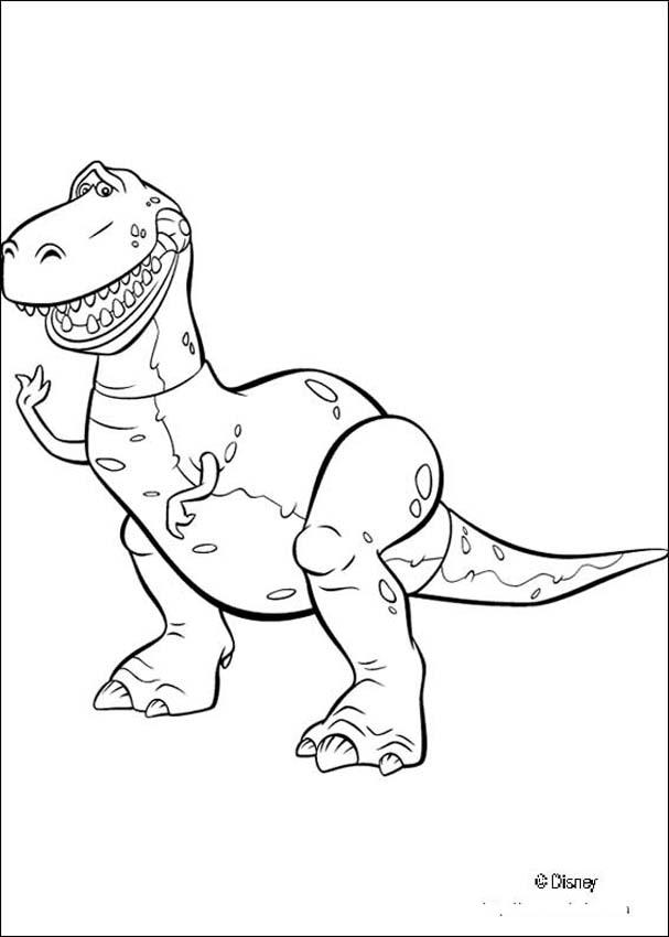 Desenhos para colorir de o dinossauro rex 