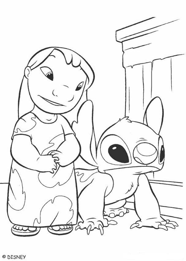 Desenho do stitch pintado