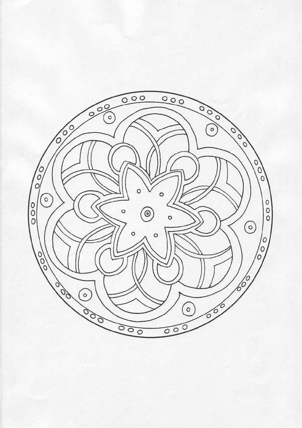 Desenho de Mandala pétalas para Colorir - Colorir.com