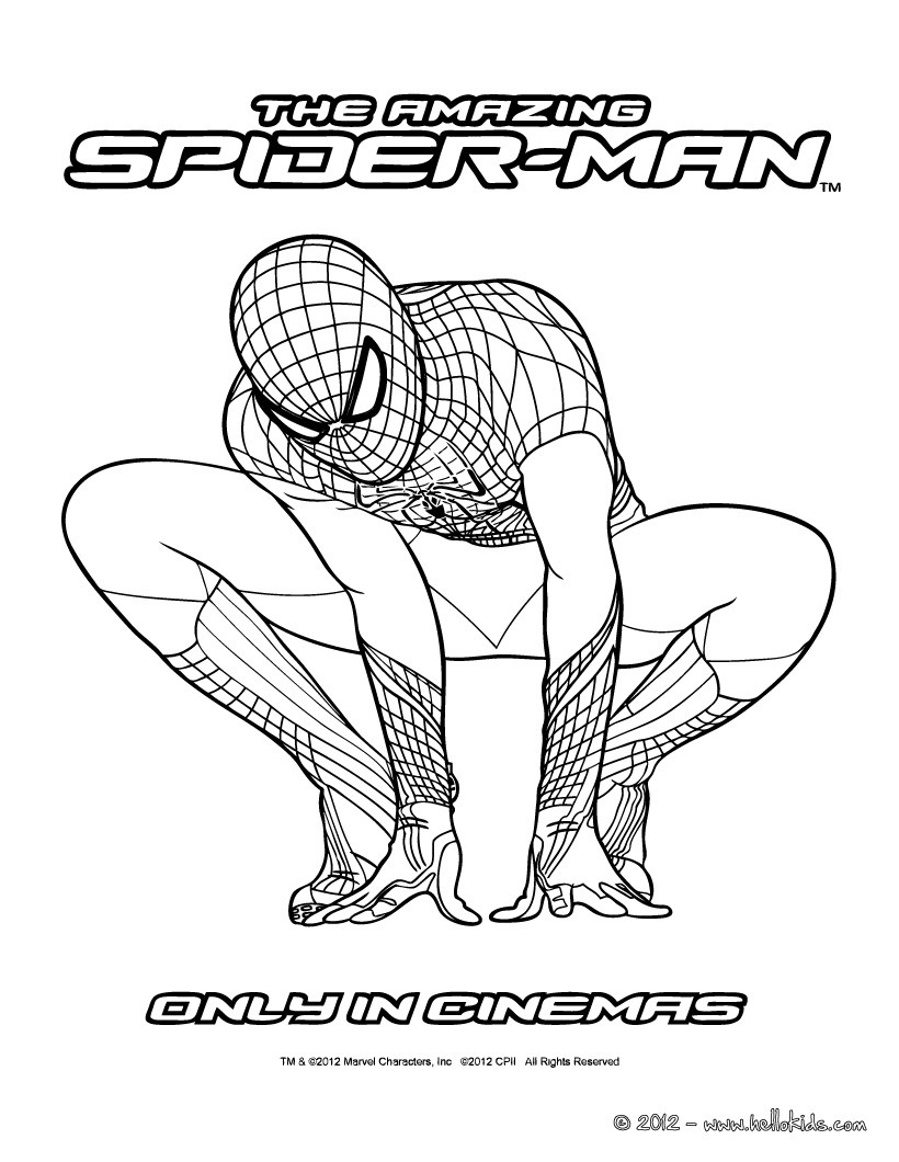 Desenhos para colorir de desenho para colorir e pintar the amazing spiderman  