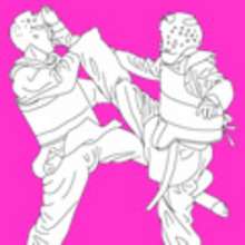 Desenhos de ESPORTES DE COMBATE para colorir e pintar