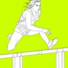 Desenhos de ATLETISMO para colorir