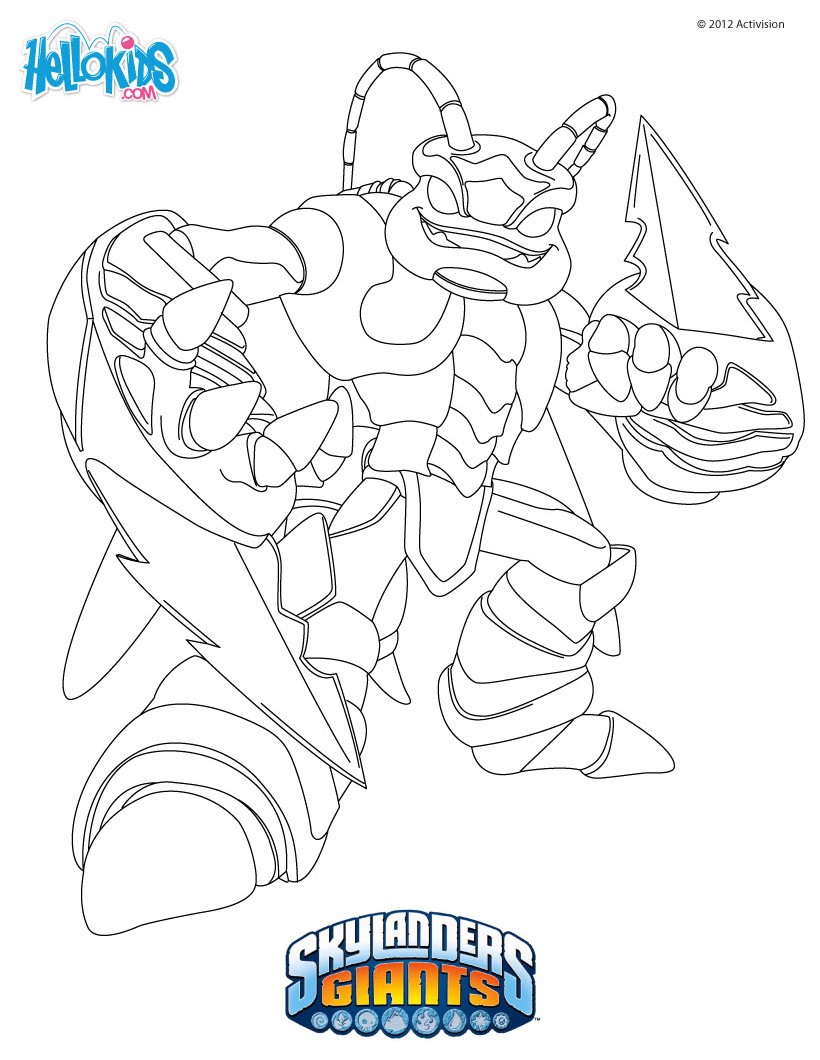 skylanders coloring pages drobot from skylanders - photo #21