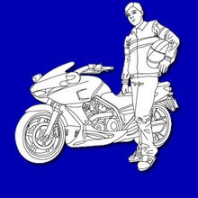 Desenhos de MOTOCICLETAS para colorir