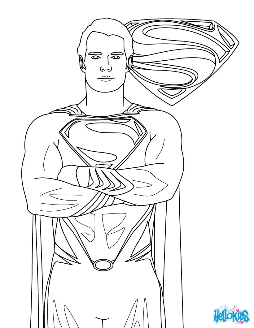 man of steel online coloring pages - photo #4