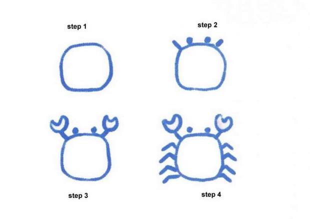 Como desenhar um caranguejo de desenho animado