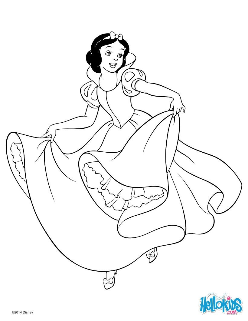 desenhos para colorir branca de neve1