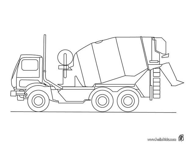 Desenhos de caminhão e carreta para colorir!