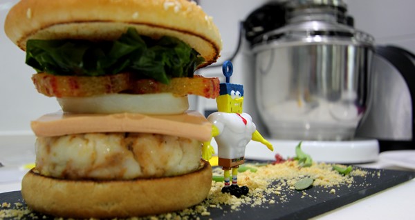 Cocinar con niños : Cocina tu Cangreburger con Bob Esponja