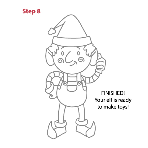 Como desenhar um duende natalino 🎅🧝♂️