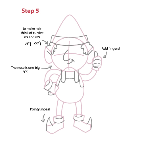 como dibujar un duende paso a paso/How to draw elf