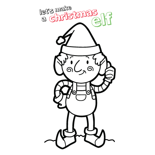 Aprender a dibujar : Duende de navidad