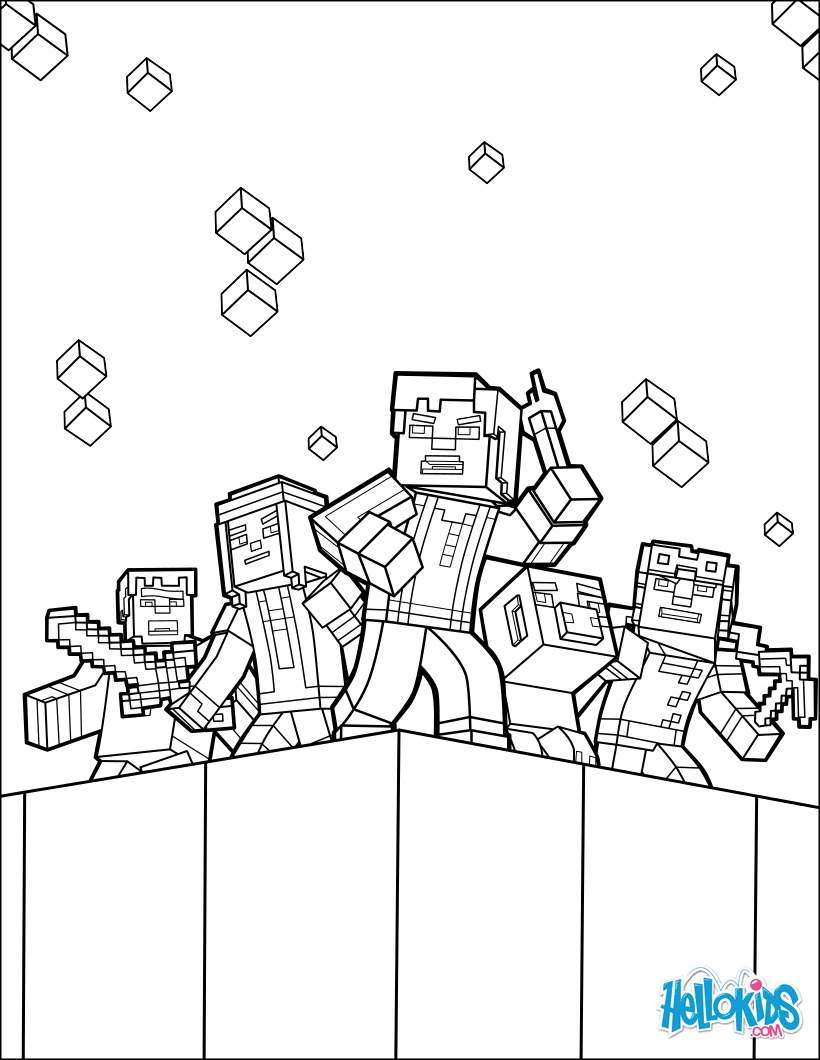 Desenhos para colorir de Minecraft