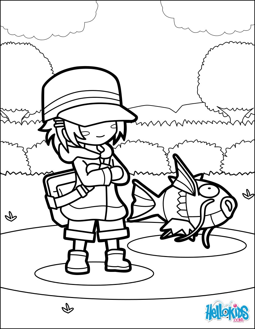 Desenhos para colorir de magikarp jump -pt.hellokids.com, image size:820x1060
