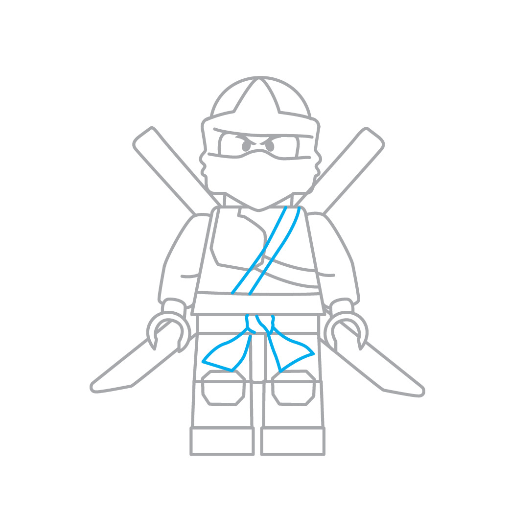 Como desenhar o lego ninja de ninjago 