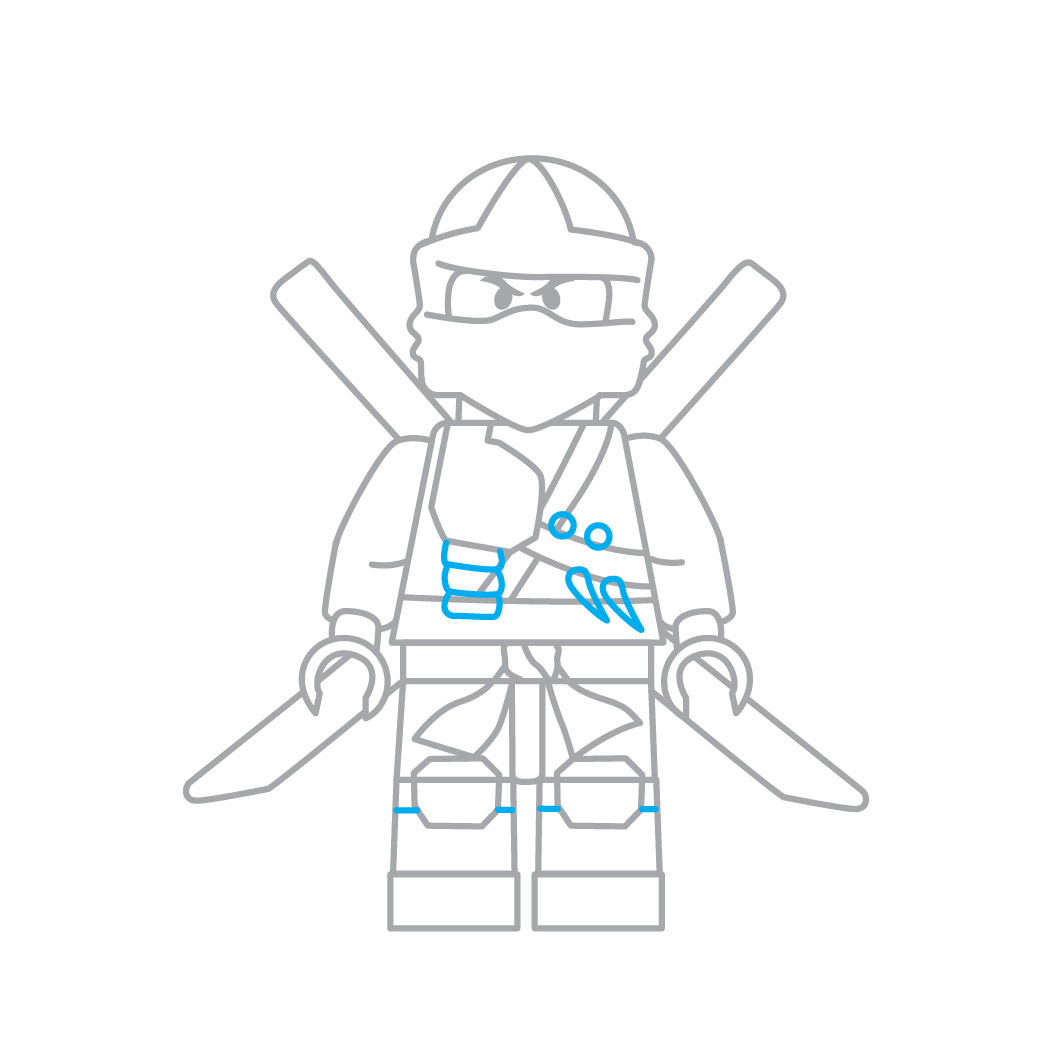 Como desenhar o lego ninja de ninjago 