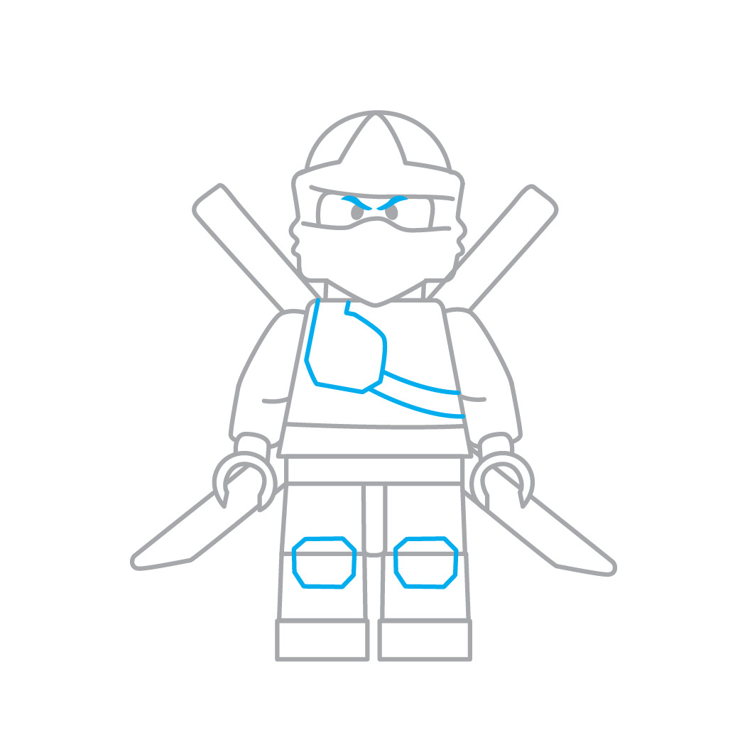 Como desenhar o lego ninja de ninjago 