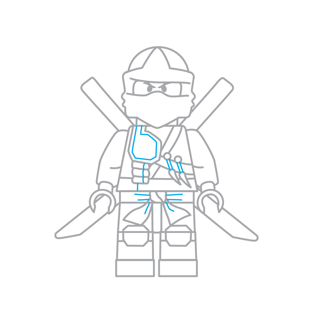 Como desenhar o lego ninja de ninjago 